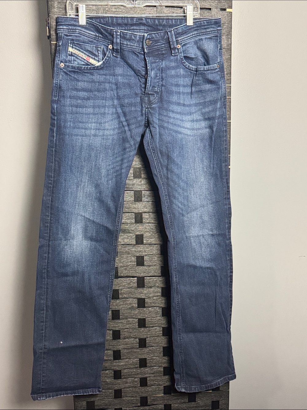 Diesel Men's Straight Light Wash Jeans 32/32